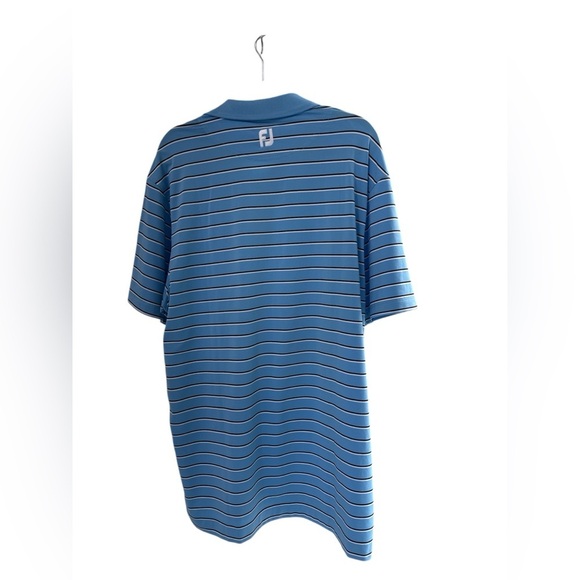 FootJoy Bundle 2 Men's Blue Striped Polo Shirts Size Large - Picture 7 of 7